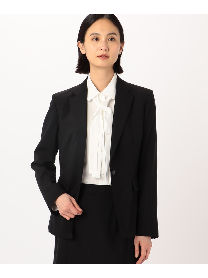 【SALE／40%OFF】【セットアップ対応】ネオストレッチトロピカルウール ジャケット COMME CA コムサ ジャケット・アウター テーラードジャケット・ブレザー ブラック【RBA_E】【送料無料】[ Fashion]