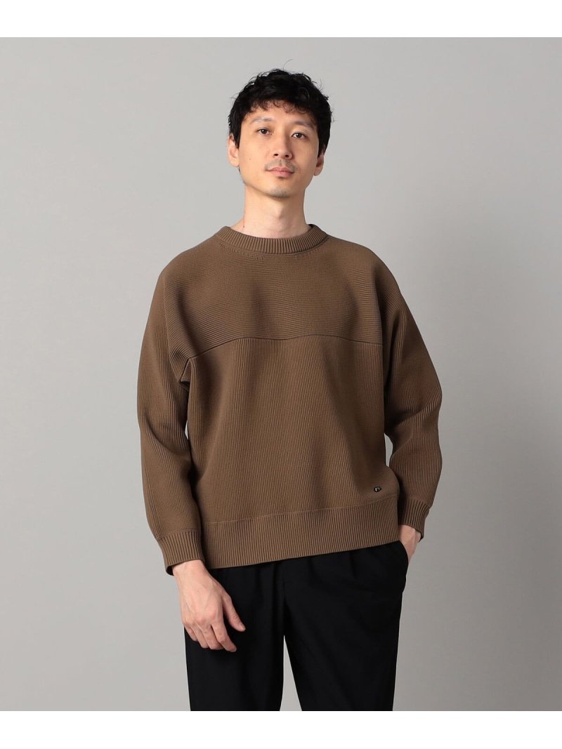 【SALE／40%OFF】ワイドシルエット 片畦ニット β MEN コムサメン トップス ニット ブラック ホワイト ブラウン【RBA_E】【送料無料】[ Fashion] 11,880円