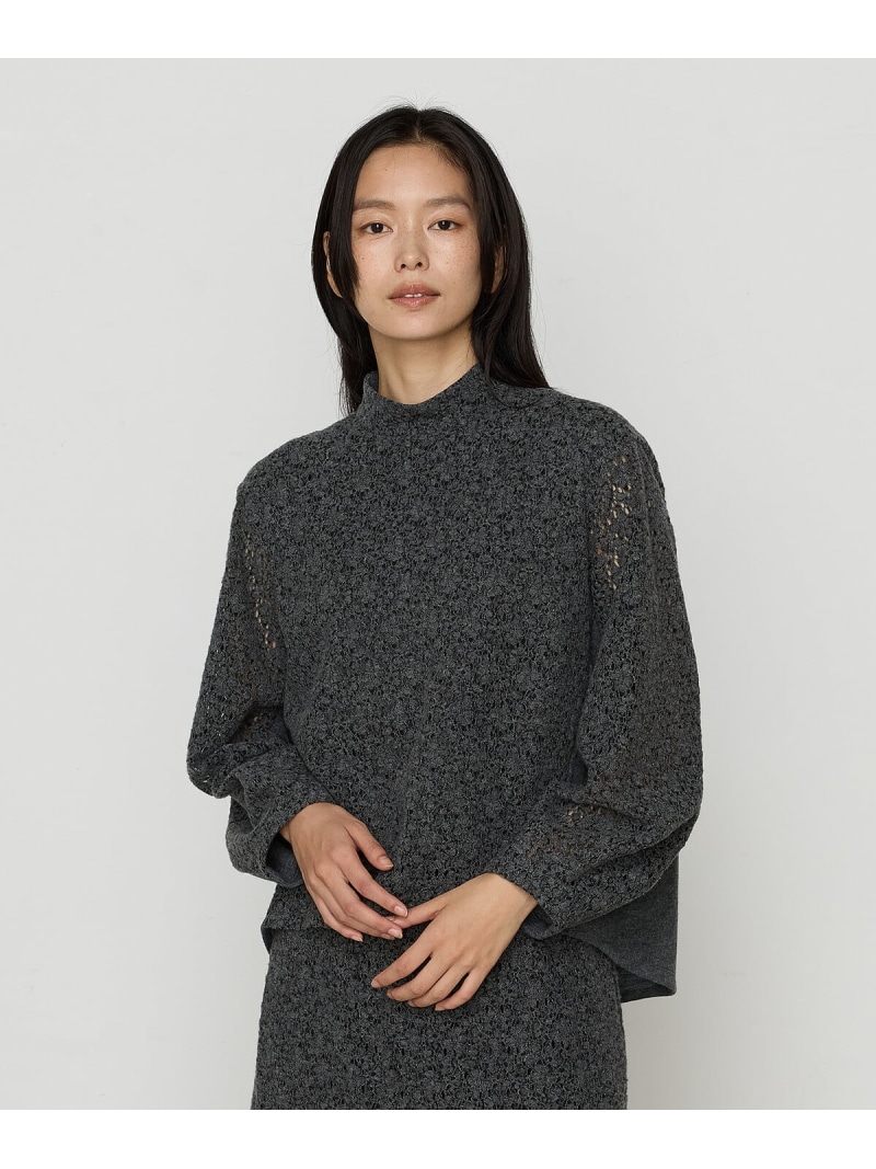 【SALE／37%OFF】【セットアップ対応】フラワーモチーフ起毛ウールレース プルオーバー K.T KIYOKO TAKASE コムサ トップス カットソー・Tシャツ グレー【RBA_E】【送料無料】[ Fashion]｜FIVEFOXes ONLINE STORE