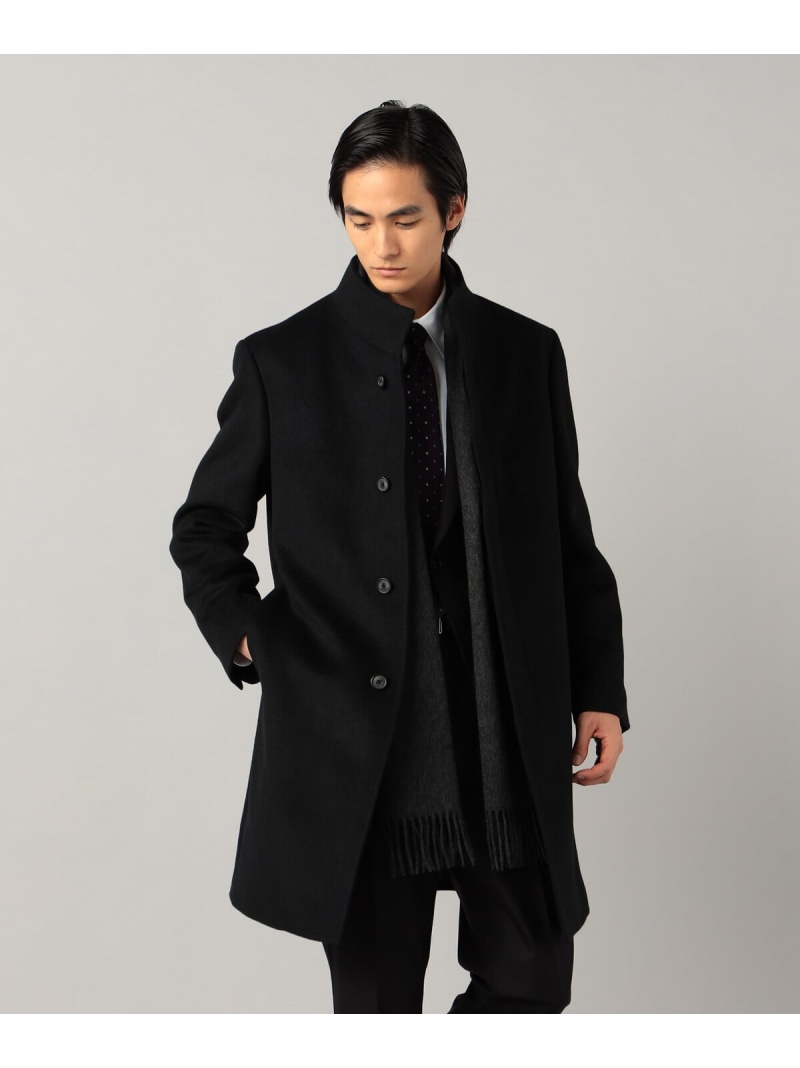 【SALE／30%OFF】アンゴラビーバー イタリアンカラーコート COMME CA MEN コムサメン ジャケット・アウター その他のジャケット・アウター グレー ネイビー ブラック【RBA_E】【送料無料】[ Fashion]