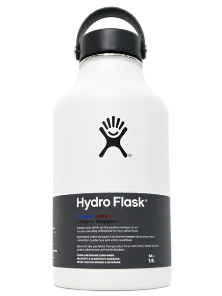 Hydro Flask HYDRATION 64 OZ WIDE MOUTH-WHITE【5089026-01-WHITE】