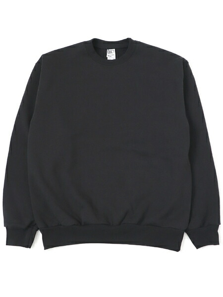 【送料無料】LOS ANGELES APPAREL 14oz HEAVY FLEECE PULLOVER CREW-BLACK【HF07-BLK-BLACK】|FIVE STAR DS