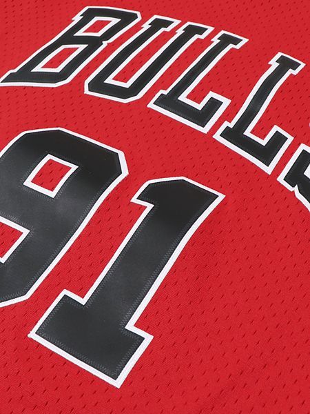 楽天市場 送料無料 Mitchell Ness Swingman Jersey Bulls 97 91 D Rodman Smjygs Red Five Star Ds