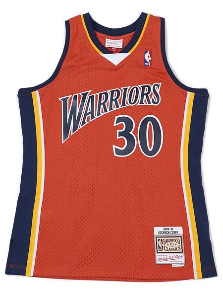 【送料無料】MITCHELL & NESS SWINGMAN JERSEY WARRIORS 09 #30 S.CURRY【SMJYAC18086-ORANGE】｜FIVE STAR DS