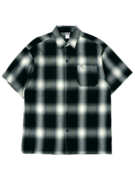CALTOP FL PLAID S/S SHIRT NAVY/IVORY【CT-2000FS-NVIV-NAVY】