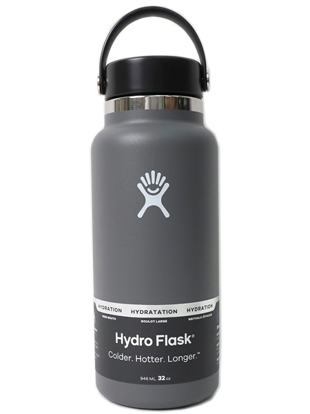 Hydro Flask HYDRATION 32 OZ WIDE MOUTH-STONE【5089025-39-CHARCOAL】画像