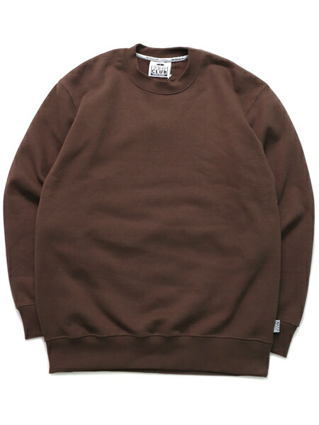 PRO CLUB HW 13oz PULLOVER CREW SWEAT【PRC-141-BRN-BROWN】