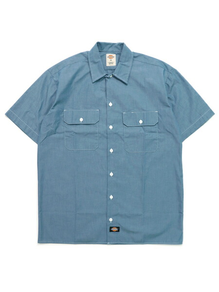 楽天市場】DICKIES RELAXED FIT S/S CHAMBRAY SHIRT-NAVY【WS509-NVC 