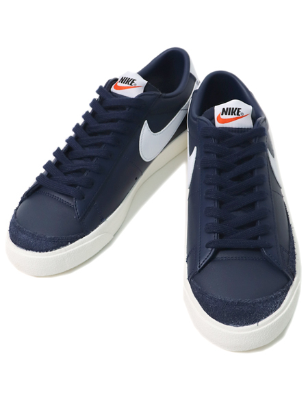 楽天市場 Nike Blazer Low 77 Vintage Midnight Navy Wht Da6364 400 Navy Five Star Ds