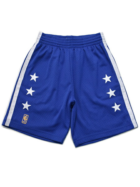 【貨物輸送無料】MITCHELL \u0026 NESS SWINGMAN SHORTS BULLETS 1996-1997【SMSHCP19070-BLUE】