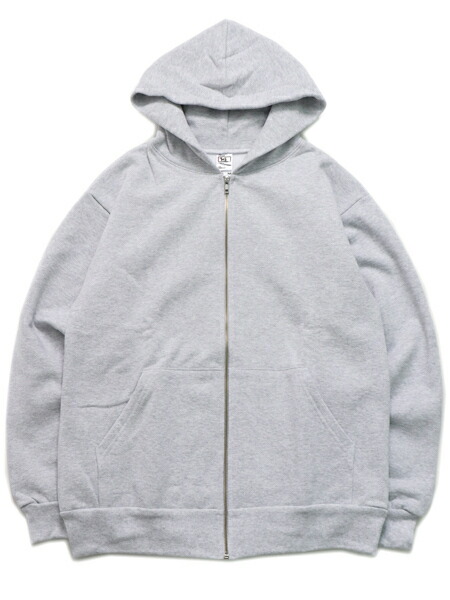 【貨物輸送無料】LOS ANGELES APPAREL 14薬局衡オンス HEAVY FLEECE HOODED ZIP UP-ASH【HF10-ASH-GREY】