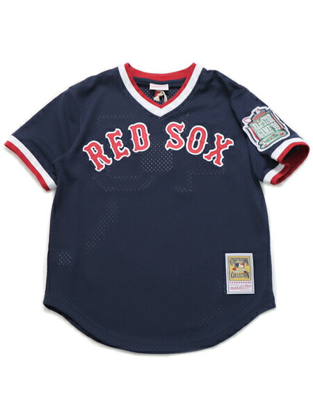 【送料無料】MITCHELL & NESS AUTHENTIC MESH BP-PEDRO.M 99 #45 RED SOX【ABPJ3018-NAVY】