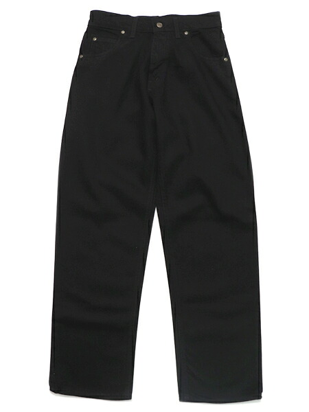 【貨物輸送無料】PRISON BLUES BLACK RINSED ベーシック RELAXED FIT JEAN【1031212-BLACK DENIM】