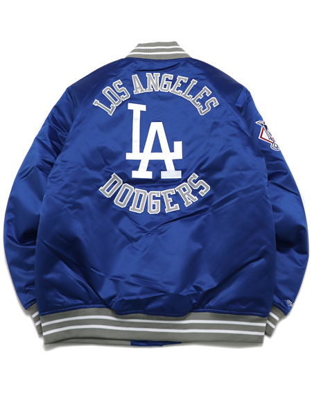 Mitchell & Ness Los Angeles Dodgers Sideline Pullover Satin Jacket 2XL