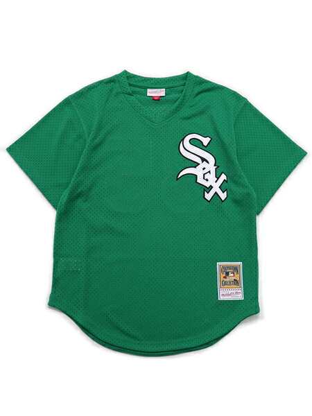 【送料無料】MITCHELL & NESS ST.PATRICK'S DAY BP WHITE SOX 96 FRANK.T【ABPJ5310-KELLY GREEN】
