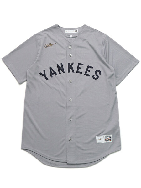 【CLEARANCE】【貨物輸送無料】NIKE COOPERSTOWN JERSEY YANKEES BABE RUTH #3【C267GN27QAEUCP-GREY】