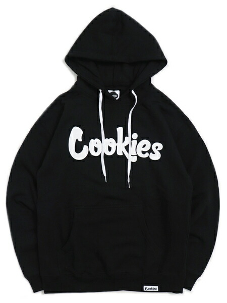 【貨物輸送無料】COOKIES CLOTHING ORIGINAL MINT FLEECE HOODIE BLACK/WHITE【コマーシャル232HFP02-BKWH-BLACK】