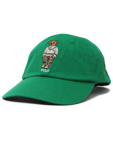 【送料無料】POLO RALPH LAUREN PREP HAMPTON BEAR TWILL BALL CAP【710900274001-D-KELLY GREEN】