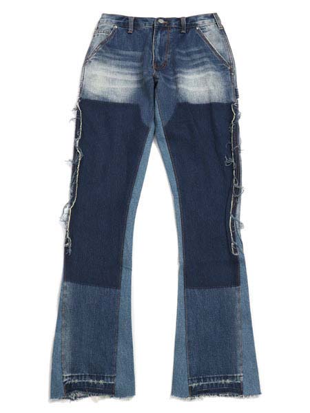 【CLEARANCE】【貨物輸送無料】mnml B118 FLARE WORK DENIM BLUE【21ML-AW146D-BL-BLUE】