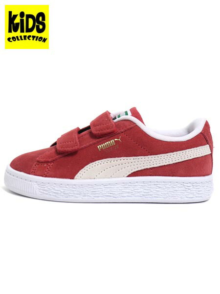 【CLEARANCE】【KIDS】PUMA SUEDE CLASSIC XXI V PS HIGH RISK RED【380563-02-RED】