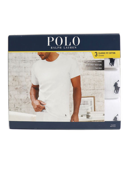 楽天市場】POLO RALPH LAUREN SLIM FIT 3PCS CREW S/S TEE