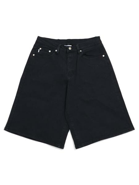 【送料無料】PRO CLUB HW BAGGY FIT DENIM SHORT BLACK【32PC0604-BLK-BLACK】