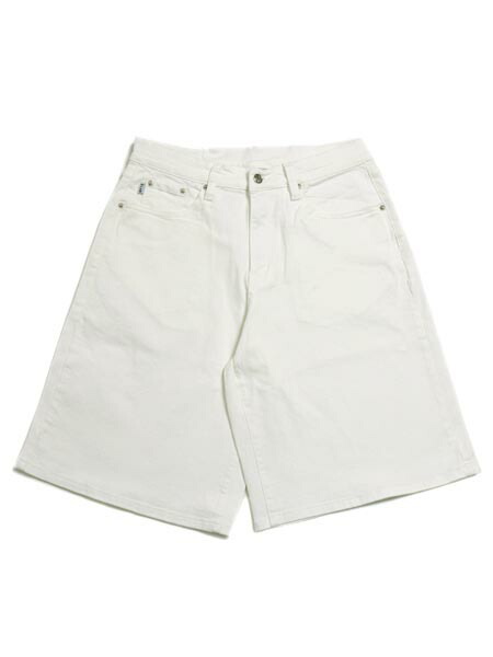 【貨物輸送無料】PRO CLUB HW BAGGY FIT DENIM SHORT SNOW WHITE【32パソコン0604-SWH-WHITE】