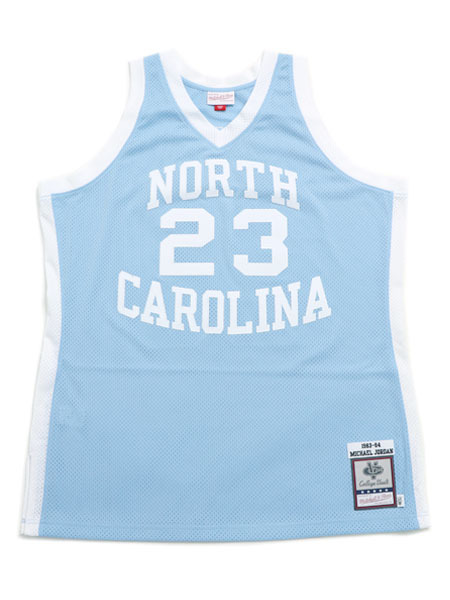 【貨物輸送無料】MITCHELL \u0026 NESS NCAA AUTHENTIC NORTH CAROLINA 83 MJ #23【AJY54495-LIGHT BLUE】