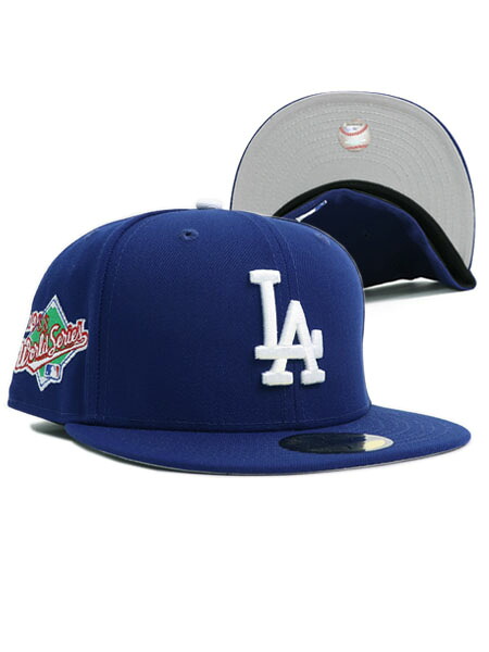 NEW ERA 59FIFTY CS DODGERS CTWN UV/GY FB WS1988【70874003-BLUE】