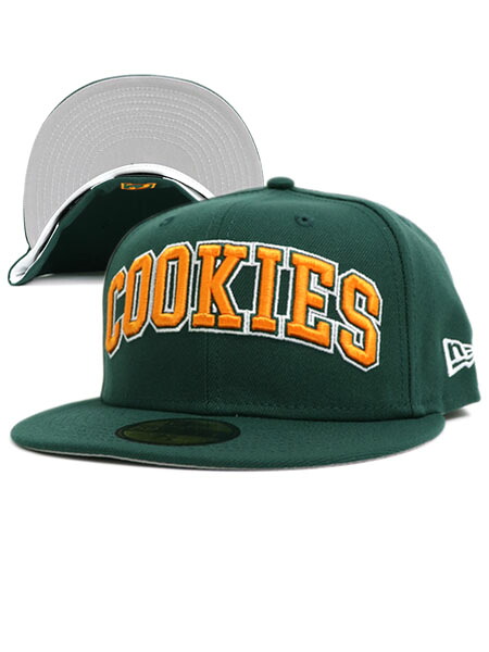 【CLEARANCE】COOKIES CLOTHING 59FIFTY RING SEASON CAP FOREST GRN/ORG【CM241XSH15-FGOR-GREEN】