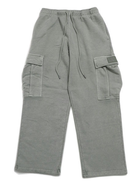 【貨物輸送無料】PRO CLUB HW VINTAGE WASH CARGO SWEAT PANT SILVER【44パソコン0403-SLV-GREY】