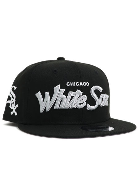 NEW ERA 9FIFTY WORDMARK SCRIPT WHITE SOX【60439951-B-BLACK】