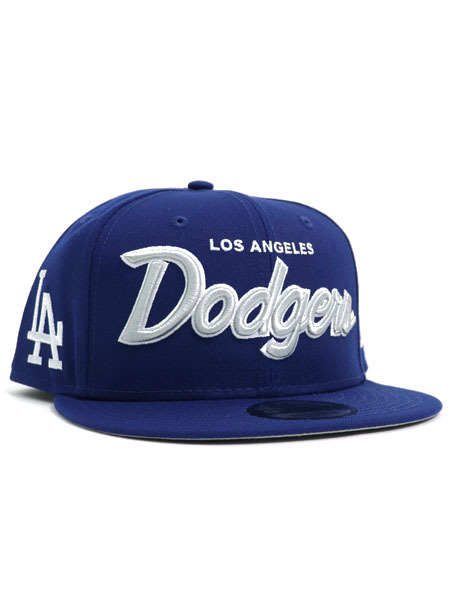 NEW ERA 9FIFTY WORDMARK SCRIPT DODGERS【60439944-B-BLUE】