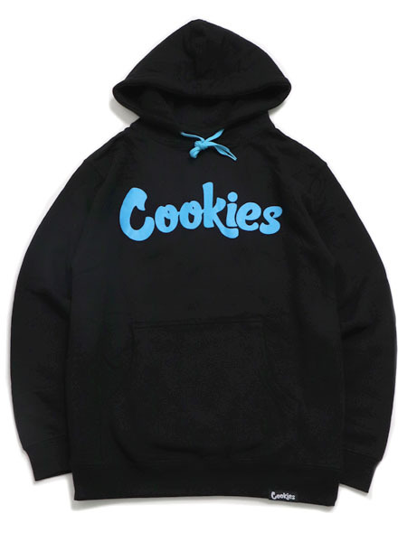 【貨物輸送無料】COOKIES CLOTHING ORIGINAL MINT FLEECE HOODIE BLACK/C.BLUE【コマーシャル232HFP02-BKCB-BLACK】