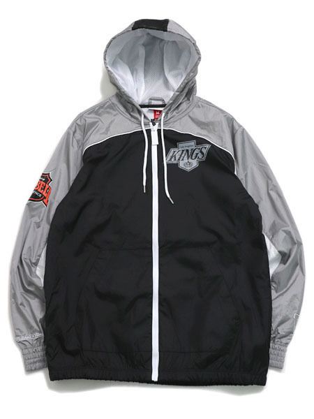 【CLEARANCE】【送料無料】MITCHELL & NESS BIG SHOT PREMIUM WINDBREAKER KINGS【ZF8070-LAKMTWH-BLACK】｜FIVE STAR DS