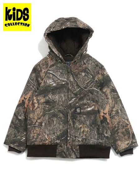 【貨物輸送無料】【KIDS】CARHARTT KIDS CH YTH CANVAS INS ACTIVE CAMO JK-MO【CP8579-CR27-MOSSY OAK】