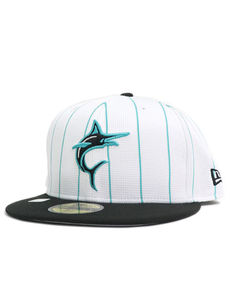 【CLEARANCE】NEW ERA 59FIFTY 2025 BATTING PRACTICE MARLINS【14459836-WHITE】