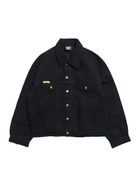 【貨物輸送無料】PRISON BLUES RINSED BLACK WESTERN JACKET【6501212-BLACK】