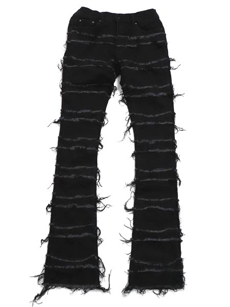 【送料無料】mnml X597 PANELED SKINNY STACKED DENIM【25ML-SP288D-BK-BLACK】｜FIVE STAR DS 14,454円
