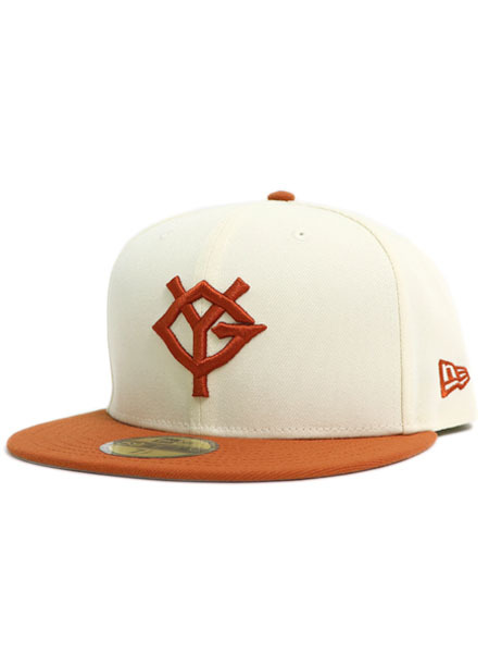 NEW ERA 59FIFTY NPB YOMIURI GIANTS CRHOME ORANGE【14388841-WHITE】