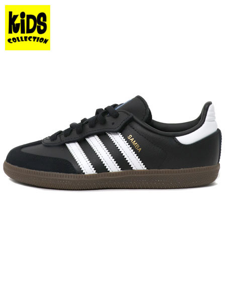 【KIDS】ADIDAS SAMBA OG CF EL C CORE BLACK/CLOUD WH/GUM【JQ6390-BLACK】