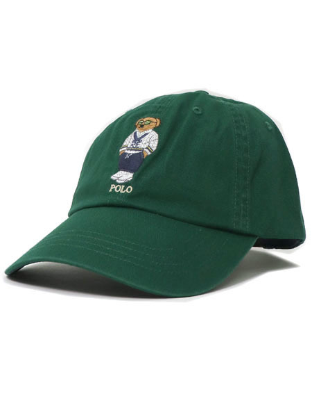 【送料無料】POLO RALPH LAUREN HERITAGE ICON BEAR TWILL BALL CAP【710963778001-D-GREEN】|FIVE STAR DS