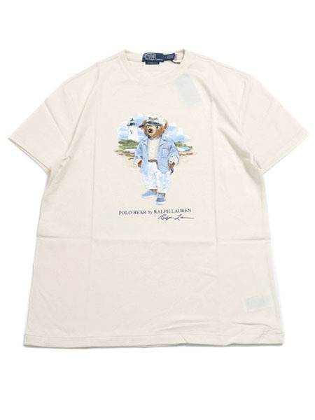 【CLEARANCE】【貨物輸送無料】POLO RALPH LAUREN NEVIS STUDIO BT SEA BEAR TEE【710966738001-D-CREAM】