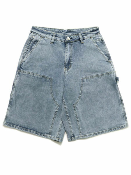 【送料無料】PRO CLUB HW DOUBLE KNEE CARPENTER SHORT LT STW【52PC0602-LSW-LIGHT BLUE LWASH】