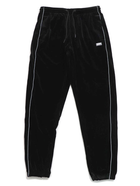 【貨物輸送無料】PRO CLUB VELOUR TRACK PANT BLACK【16パソコン0403-BLK2-BLACK】