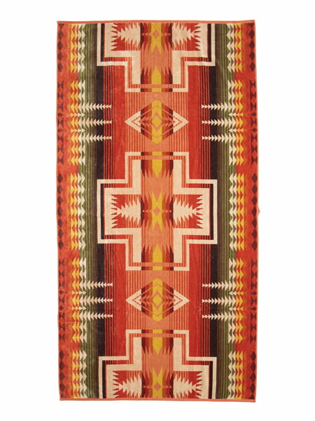 【送料無料】PENDLETON OVERSIZED JACQUARD JP HARDING CORAL【XB266-55360-CORAL】