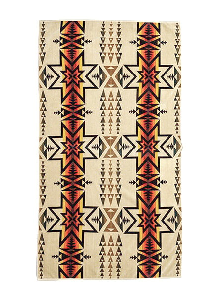 【送料無料】PENDLETON OVERSIZED JACQUARD JP PLAIN STAR TAN【XB266-57403-TAN】