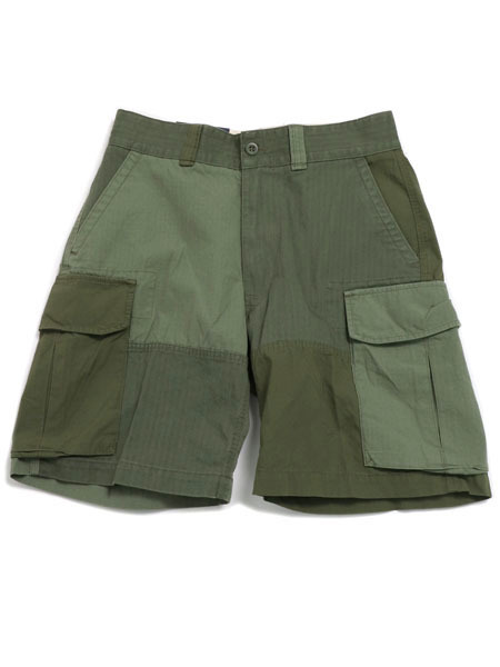 【CLEARANCE】【貨物輸送無料】POLO RALPH LAUREN GELLAR RELAXED FIT PATCHWORK CARGO SHORT【710963525001-D-OLIVE】