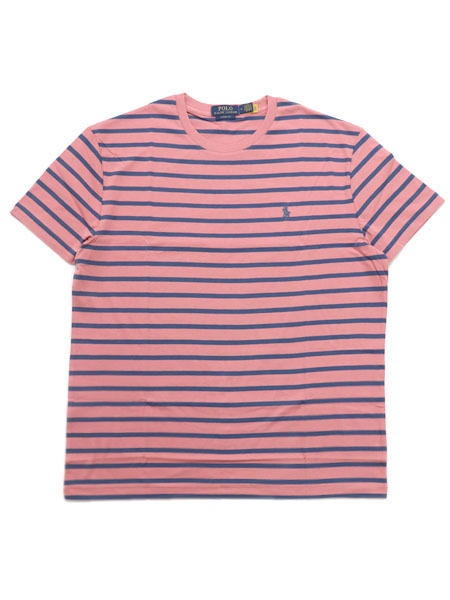 【送料無料】POLO RALPH LAUREN CLASSIC FIT STRIPED TEE【710934662018-D-PINK】