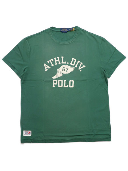 【CLEARANCE】POLO RALPH LAUREN CLASSIC FIT ATHL WING FOOT TEE【710972668002-D-GREEN】